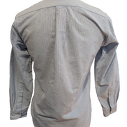 Chemise Ralph Lauren Femme Taille 10 Bleu Rayures Manches Longues Coton XXS XS