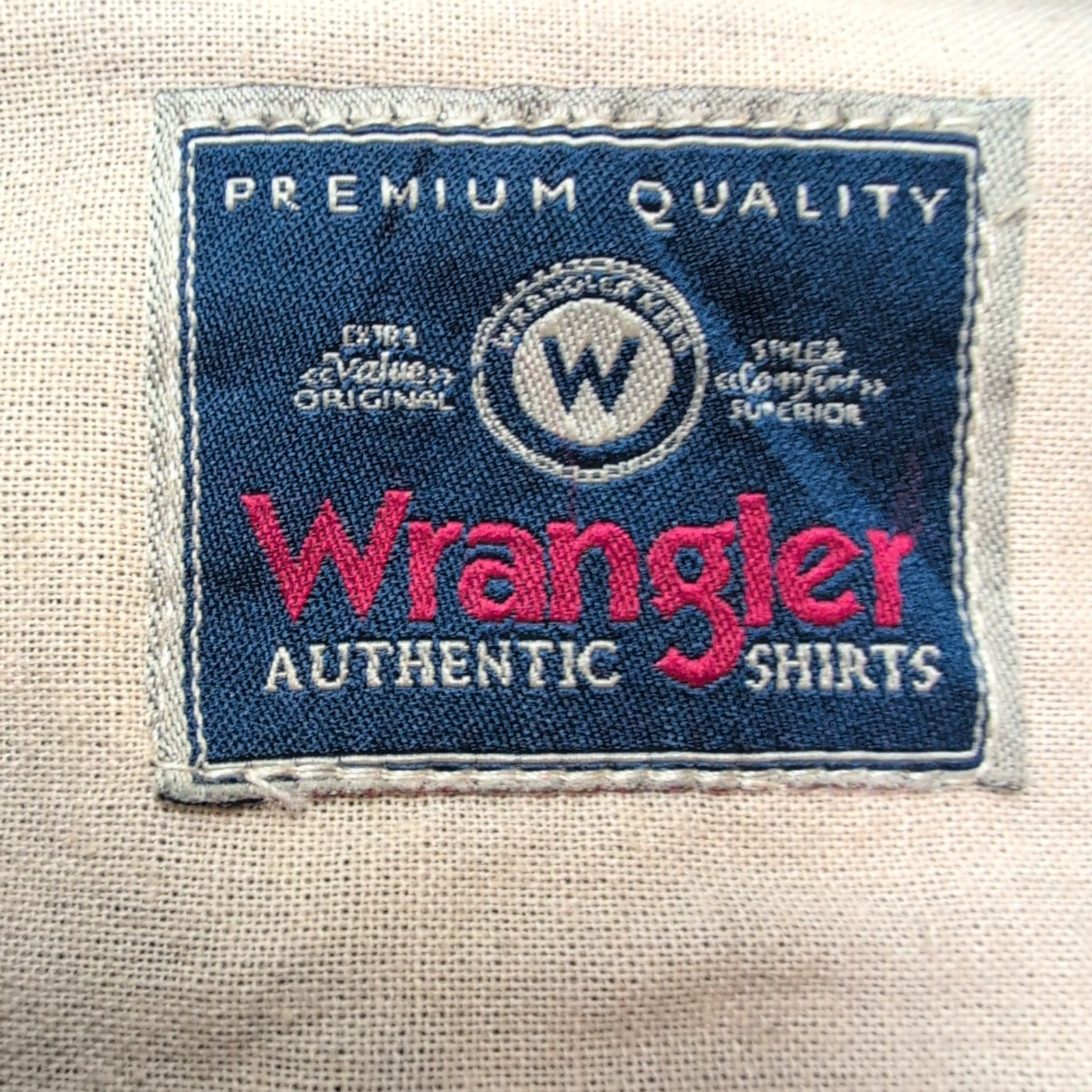 Chemise Wrangler Noire 100% Coton Manches Longues 2 Poches Rabat Taille M