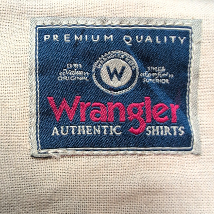 Chemise Wrangler Noire 100% Coton Manches Longues 2 Poches Rabat Taille M