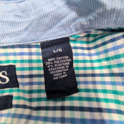 Chemise CHAPS verte et bleue à carreaux taille L #59e