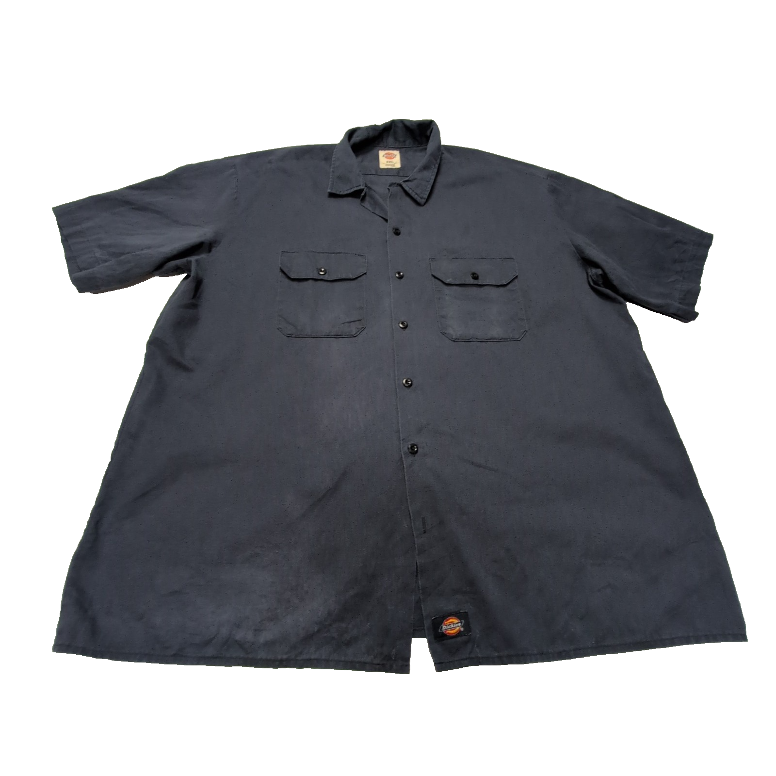 Chemise Dickies bleu marine uni manches courtes taille XXL  2 poches Homme