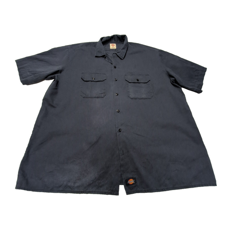 Chemise Dickies bleu marine uni manches courtes taille XXL  2 poches Homme