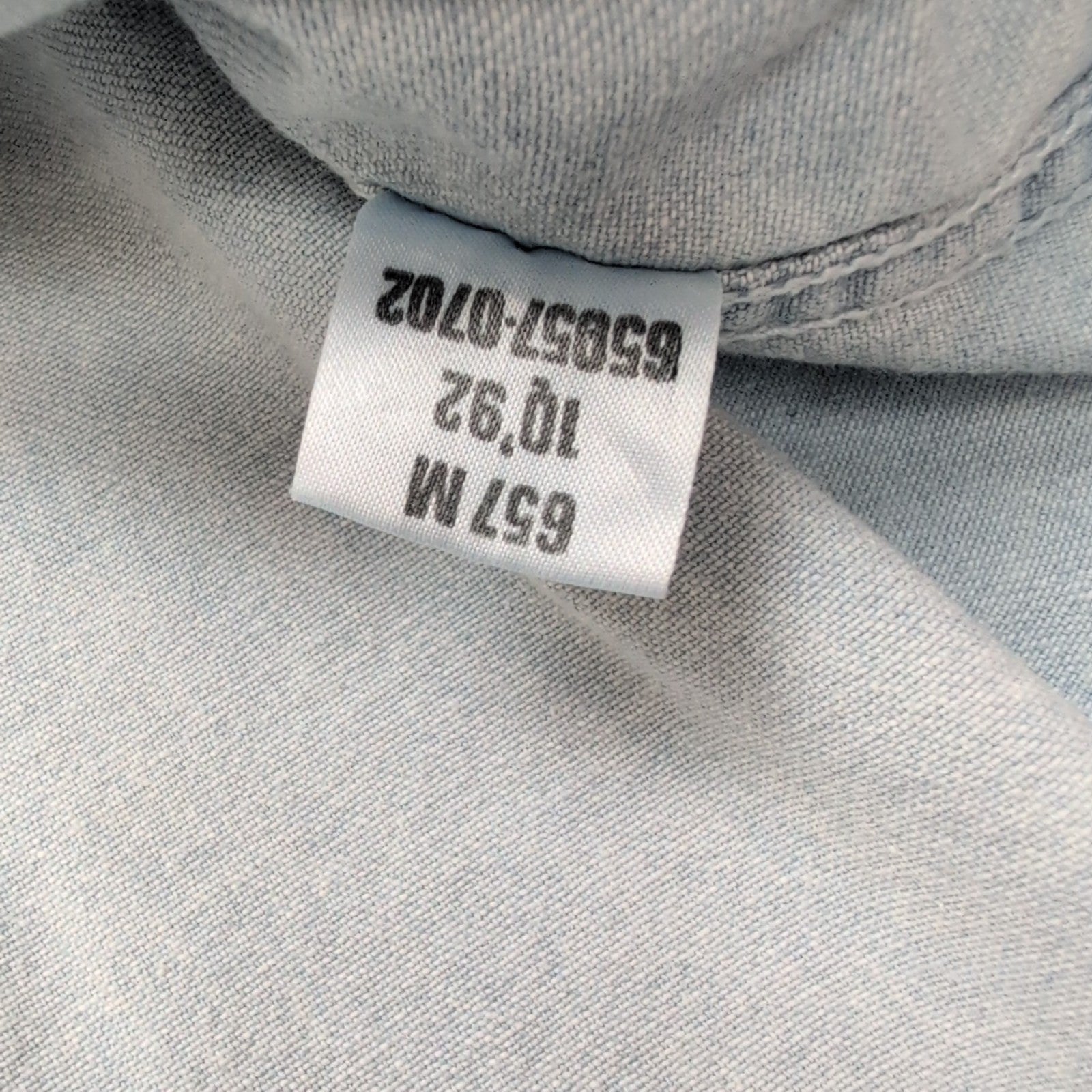 Chemise en jean Levi's bleu clair modèle rare à surcoutures Taille M