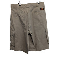 Short Dickies Cargo Crème Homme W34 Loose Fit Multi Poches Excellent État