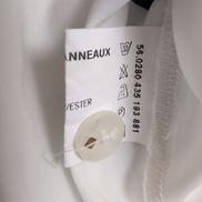 Delmod Chemise Femme Marine Blanche Rayures Nautiques Vintage Taille 42
