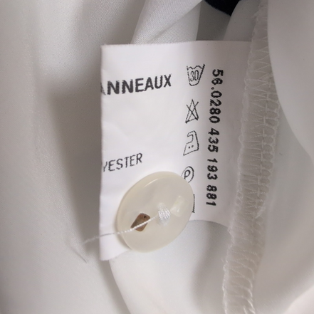 Delmod Chemise Femme Marine Blanche Rayures Nautiques Vintage Taille 42