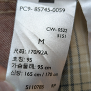 Chemise LEVI'S Western Carreaux Bordeaux et Crème Manches LonguesTaille M