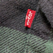 🔥 Chemise LEVI'S Flanelle Épaisse à Carreaux Vert et Noir Manches Longues T.L
