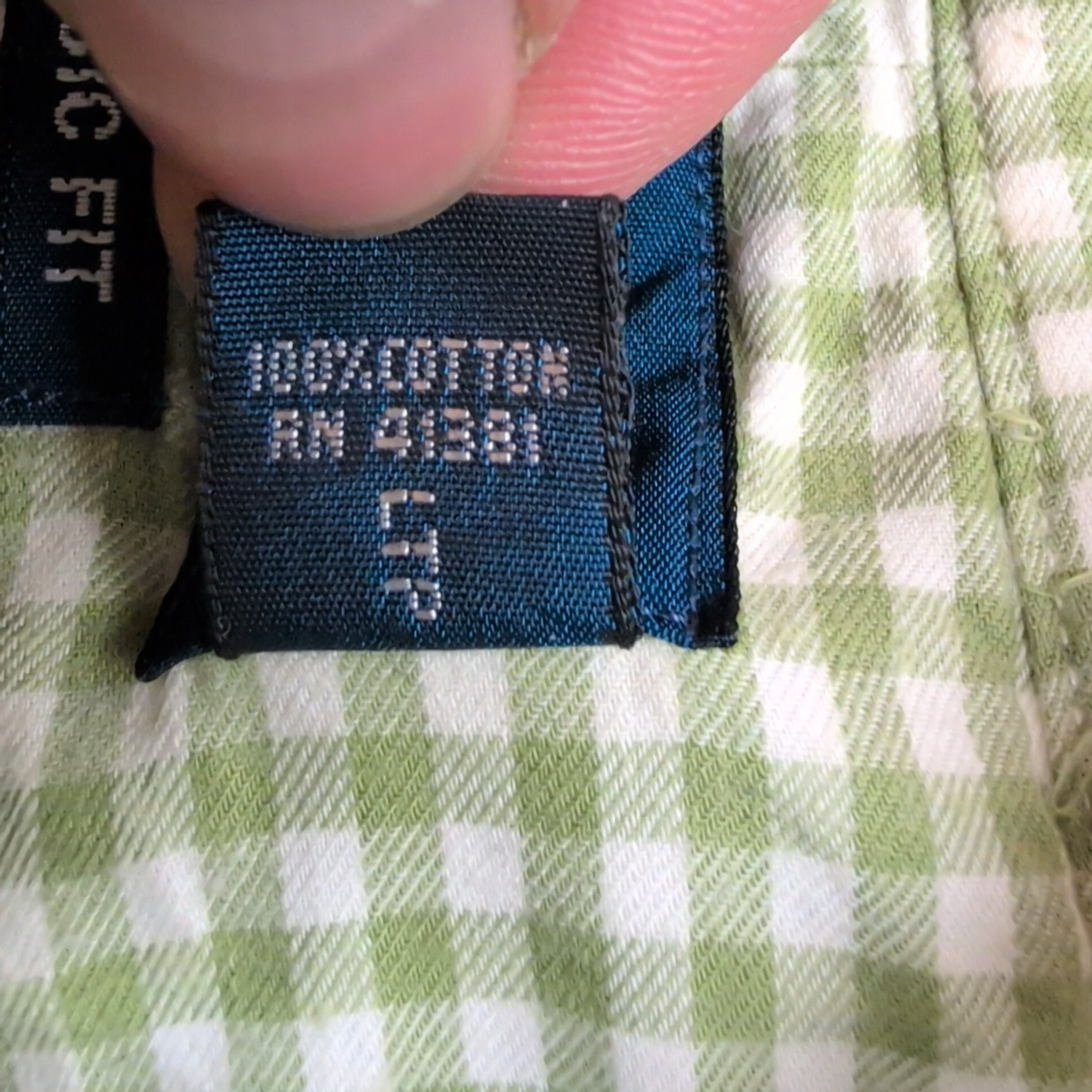 Chemise Ralph Lauren Classic Fit XL Flanelle Vert Logo Bleu Marine