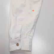 Chemise LEVI'S Homme XL Blanche en Jean Manches Longues Poches