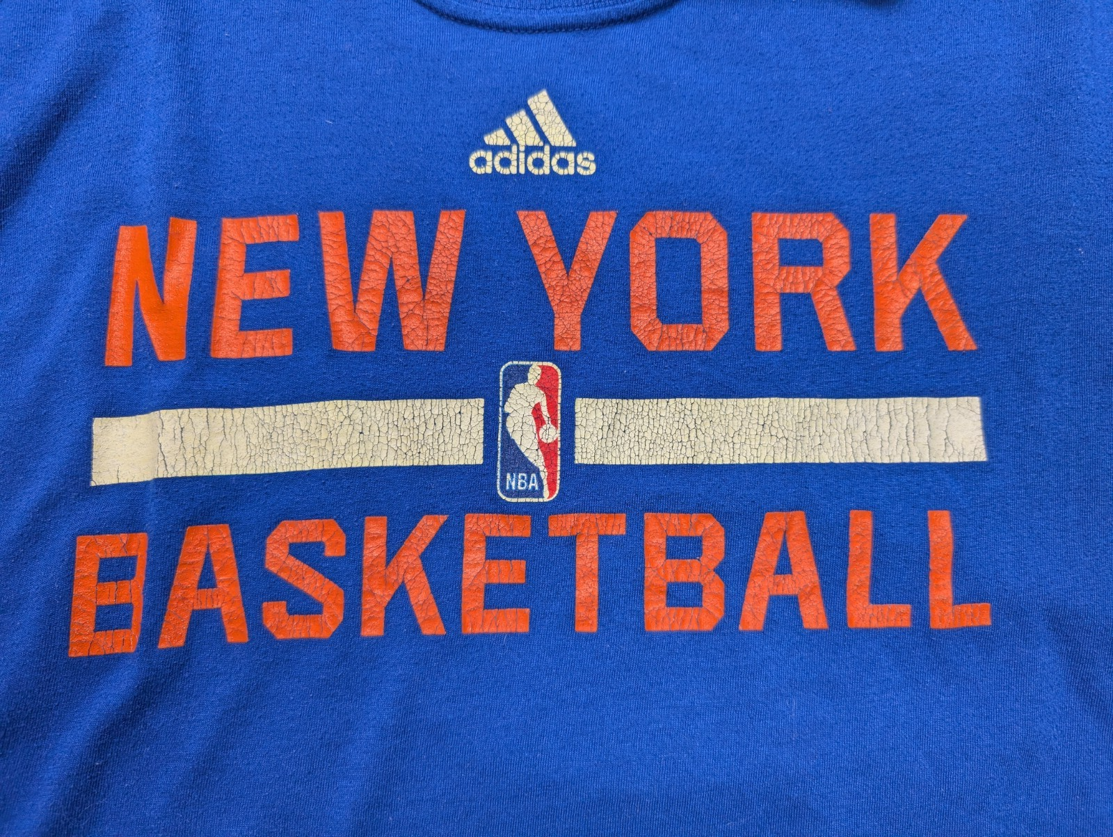 ADIDAS NBA T-Shirt ML Homme XL NEW YORK Knicks Climalite Ultimate Tee |106T