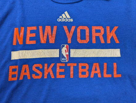 ADIDAS NBA T-Shirt ML Homme XL NEW YORK Knicks Climalite Ultimate Tee |106T