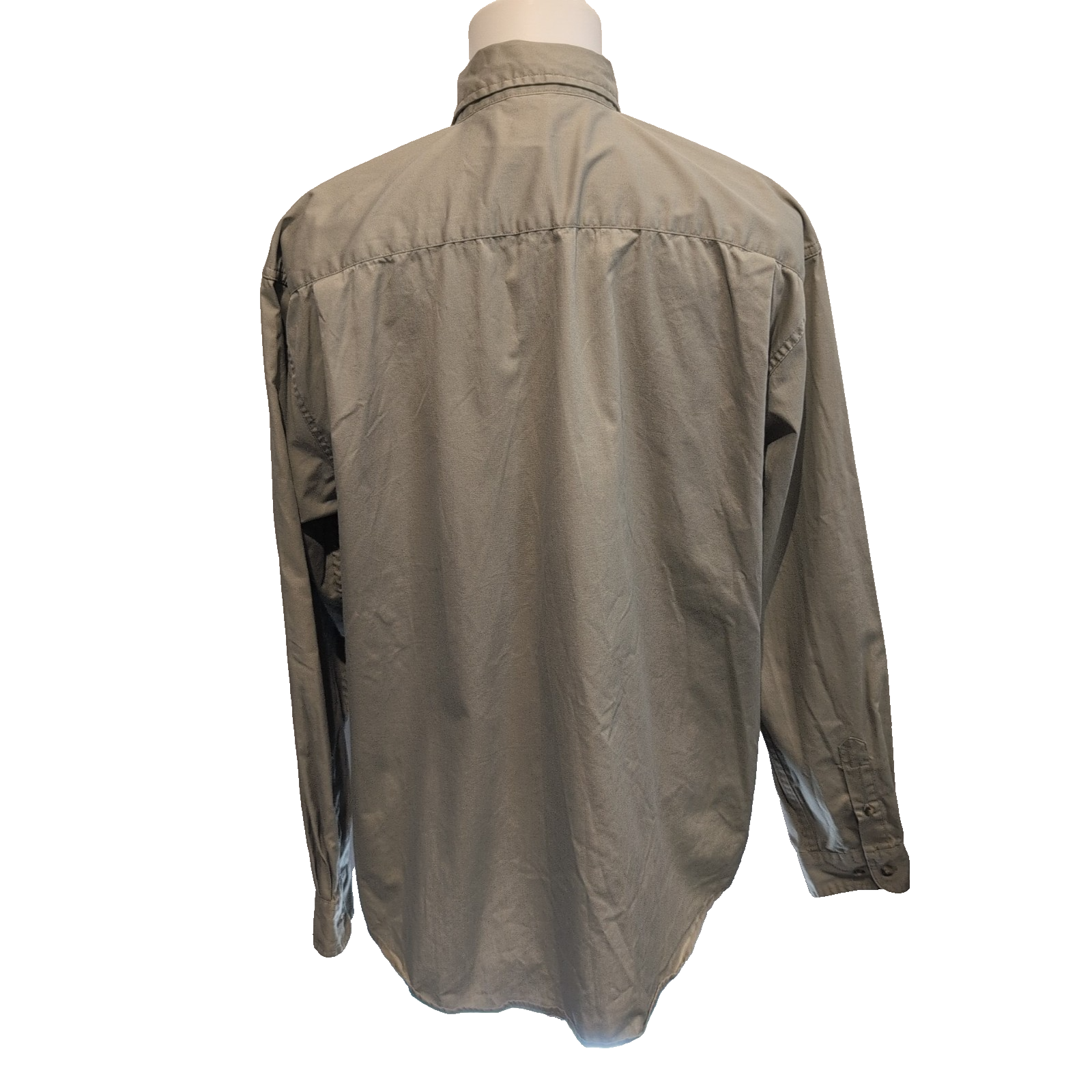 Chemise Wrangler Taille L Marron Clair 100% Coton Manches Longues
