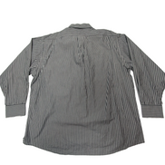 Chemise CHAPS grise à rayures blanches taille XL/XXL #68e