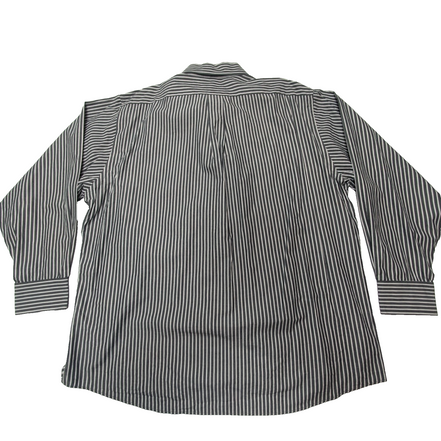 Chemise CHAPS grise à rayures blanches taille XL/XXL #68e