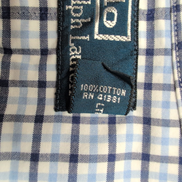 Chemise Polo Ralph Lauren XL Bleue Carreaux Col Classique Coton Shirt