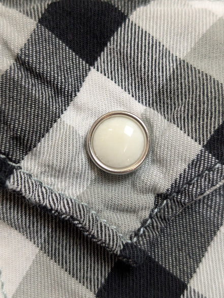 Chemise Levi's Western Noir et Blanc Carreaux Pressions Nacrées - Taille L