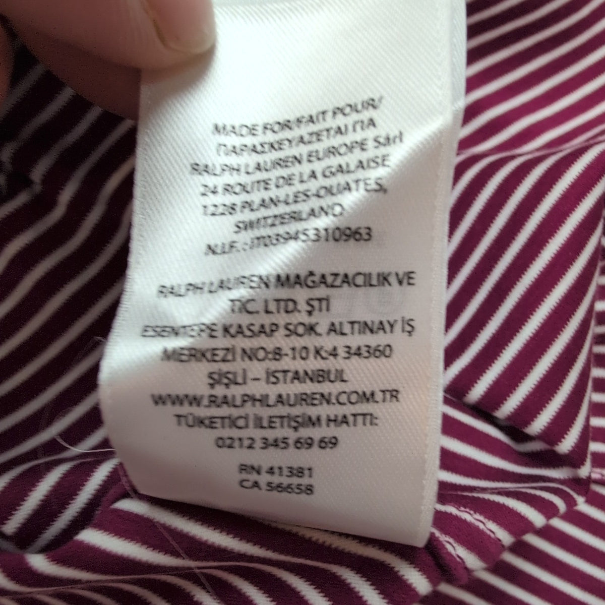 Chemise Polo Ralph Lauren Knit Dress Shirt M Bordeaux Rayures Stretch QR