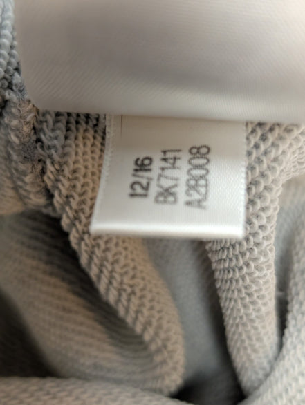 ➜ Sweat à Capuche Adidas Vintage - Grand Logo Brodé - Gris - Taille 40 (M/L)