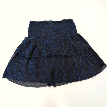 Mini Jupe Neo Noir Femme T34 Bleu Brillante Stretch Neuve Étiquette