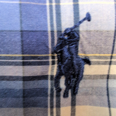 Chemise Ralph Lauren Classic Fit XL Bleu Carreaux Manches Longues