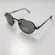 Lunettes de soleil Y2K Branche fine Aviateur Bronze Bois Vert Foncé JD Optical