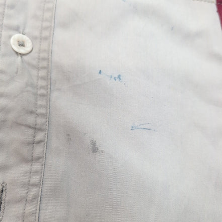 Chemise Harley Davidson 2XL Grise Manches courtes Ventilée Tête de Mort 2 Poches