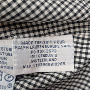 Chemise Polo Ralph Lauren Shirt L Custom Fit Carreaux Noir Button Down