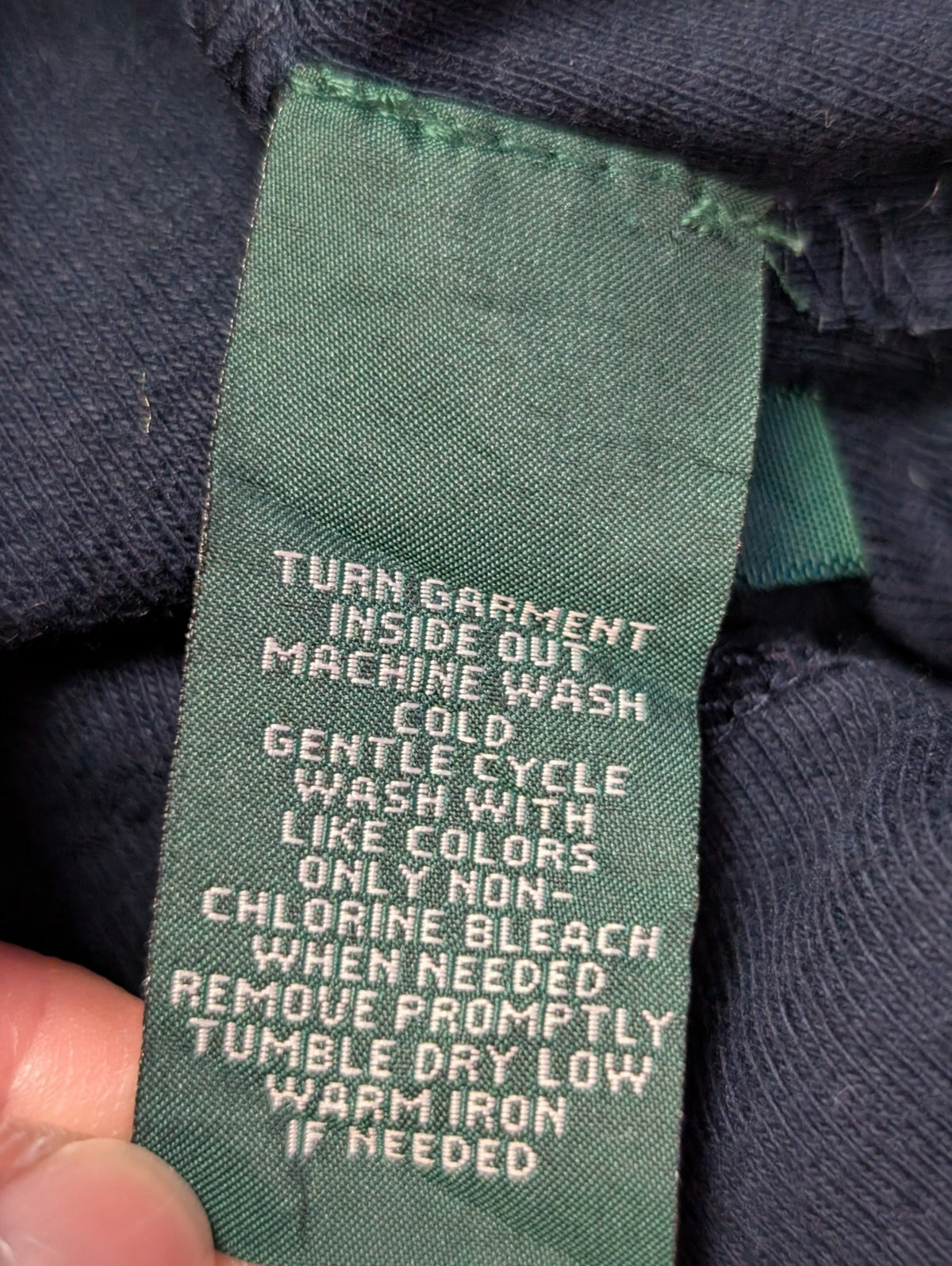 Pull LAUREN Jeans Co Ralph Lauren XL marine rayures violet écusson brodé