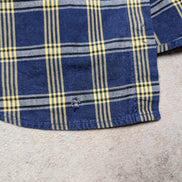 Chemise shirt Chaps Ralph Lauren L carreaux bleu jaune coton button down