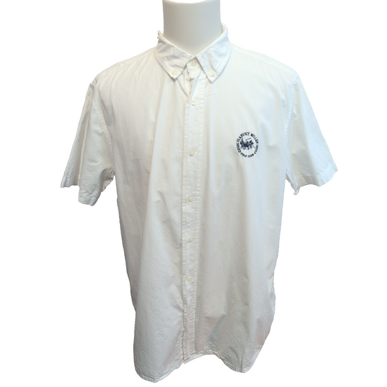 Chemise Harvey Miller Polo Club blanche manches courtes 100% coton XXL