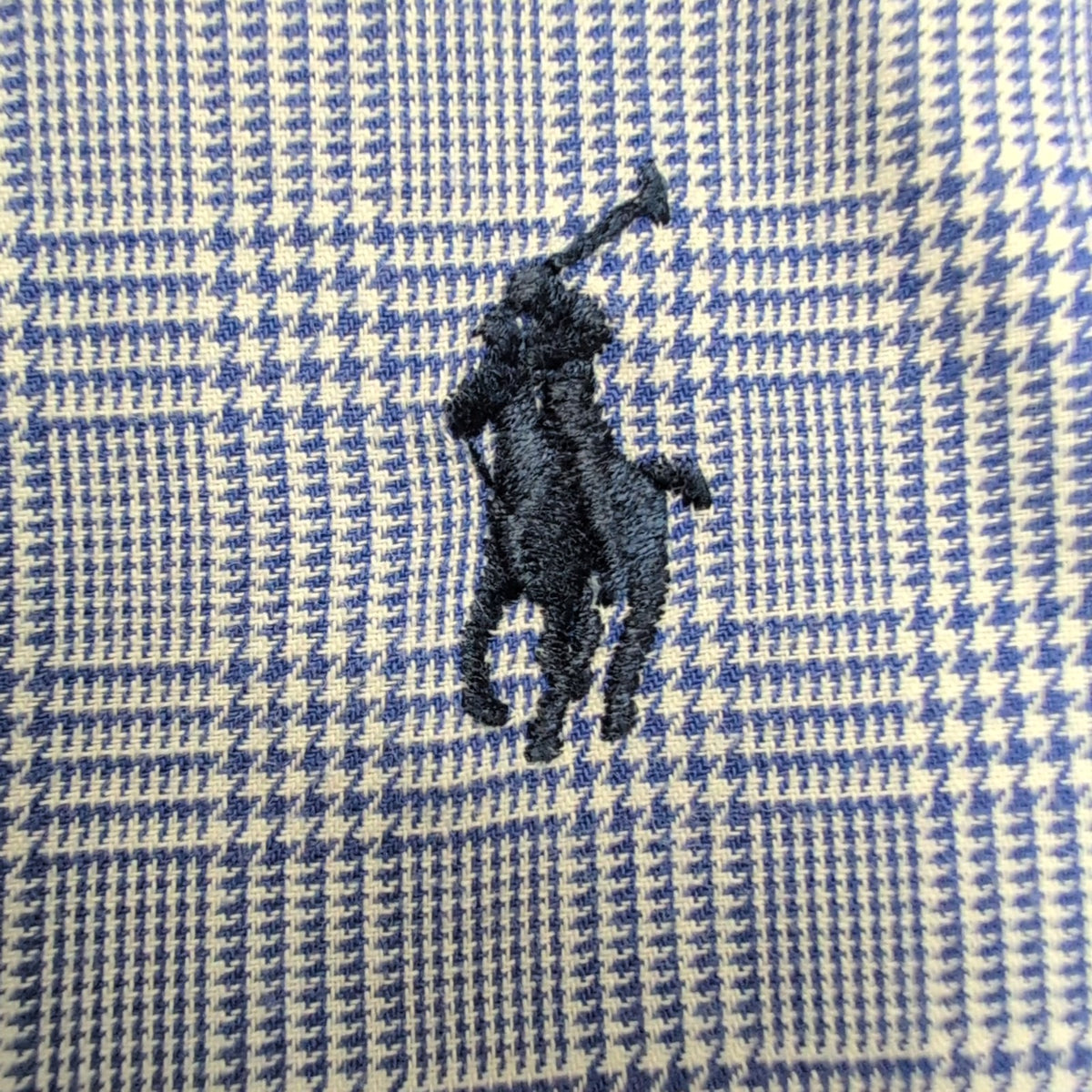 Chemise Ralph Lauren Yarmouth M/L Carreaux Bleu Button Down Shirt Coton