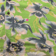 Chemise Hawaïenne Nautica 55% Lin 45% Rayonne Verte Taille L manches courtes