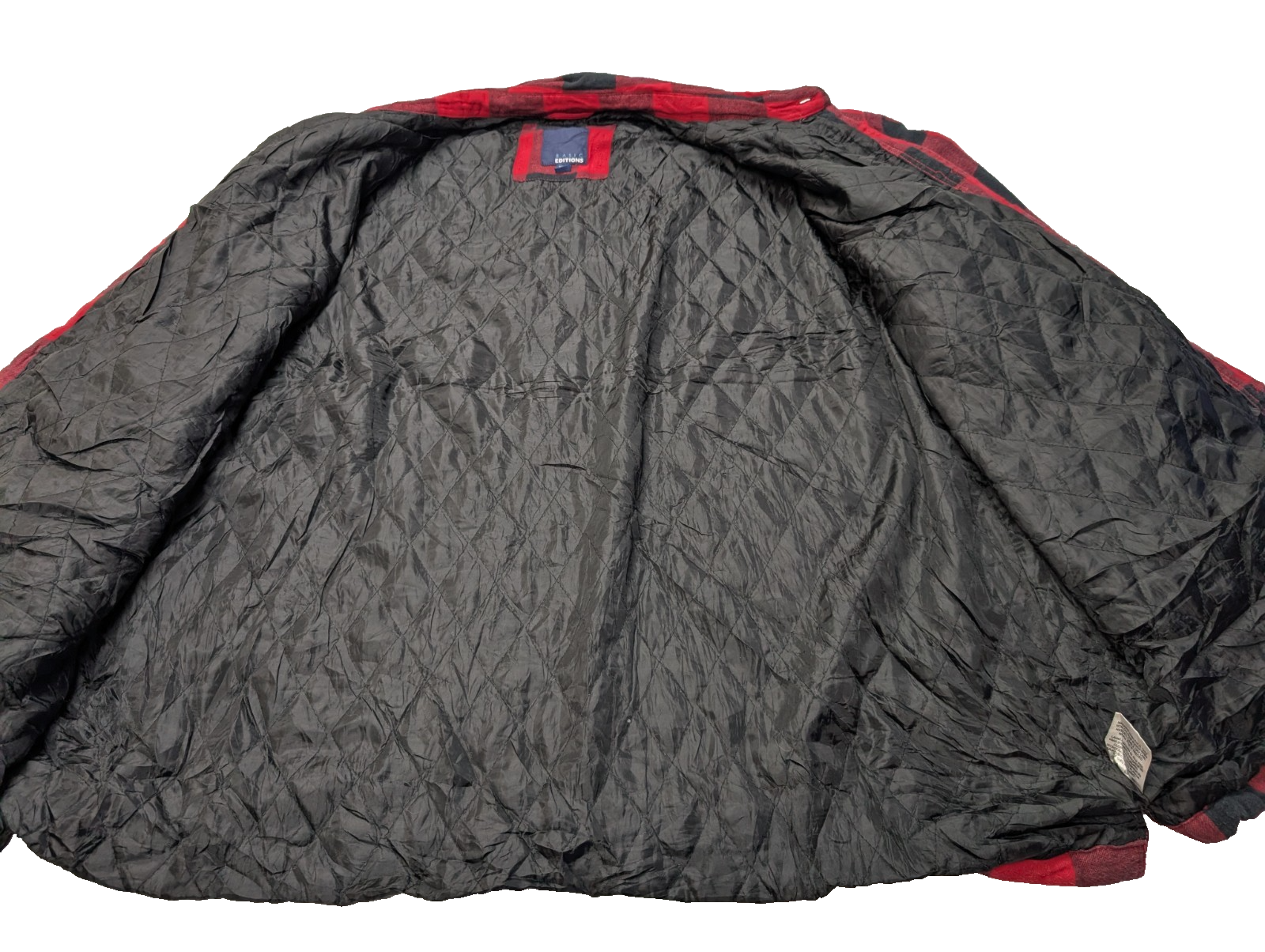 Surchemise Veste Matelassée Flanelle ROUGE NOIR BASIC EDITIONS 3XL |264S