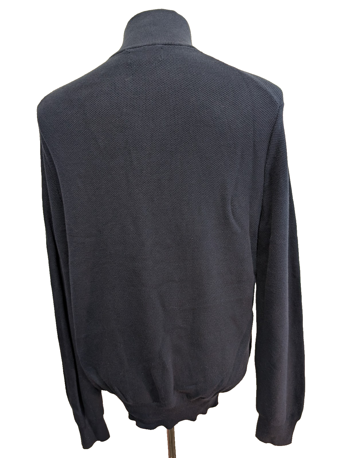 Pull POLO RALPH LAUREN Col Zippé 100% PIMA COTTON Bleu Marine Taille L Chic