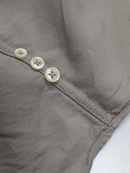 Chemise Ralph Lauren M Crème Ivoire Shirt Button Down Coton Manches Longues 3141