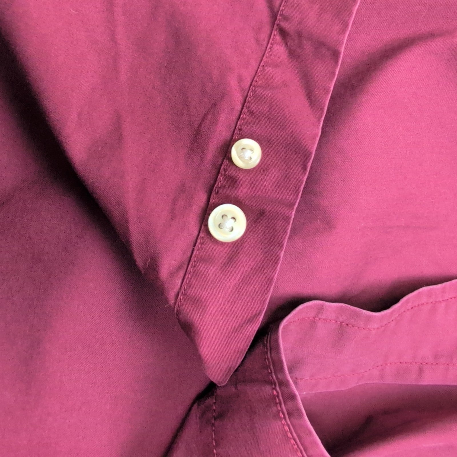Chemise Tommy Hilfiger Bordeaux Manches Longues 1 Poche - Taille M