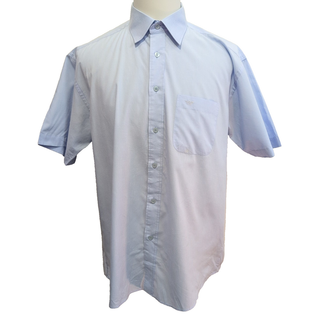 Chemise Giorgio Armani Manches Courtes Bleu Ciel - Taille L/XL (voir mesures)