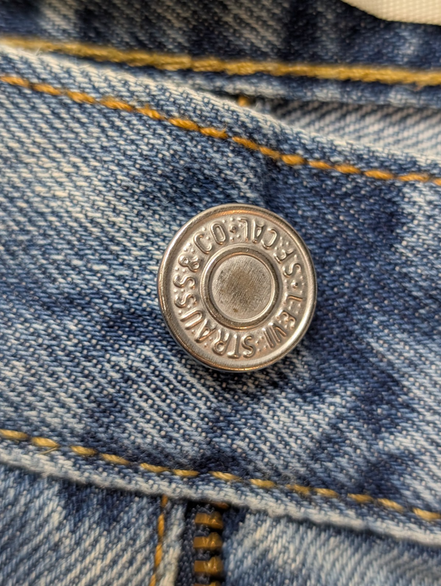 Jean Levi's 505 Regular Fit Vintage Homme W38 L30 Bleu Denim Classic Straight