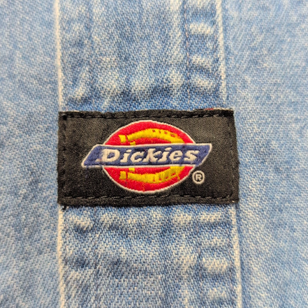Chemise Dickies L Jean Bleu 100% Coton Poche Logo Manches Longues