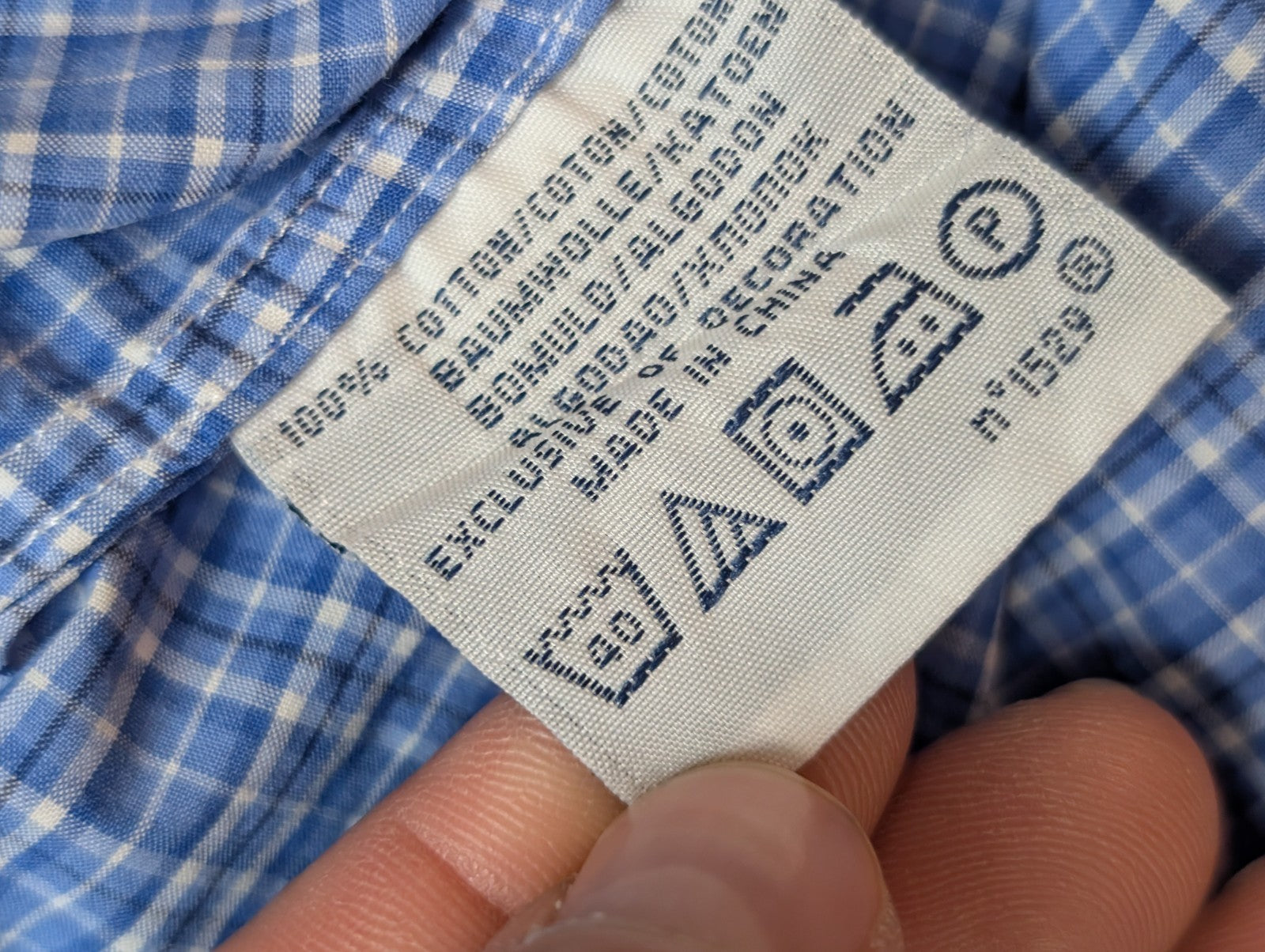 Chemise Polo Ralph Lauren Bleu à petits carreaux Taille L - Excellent état