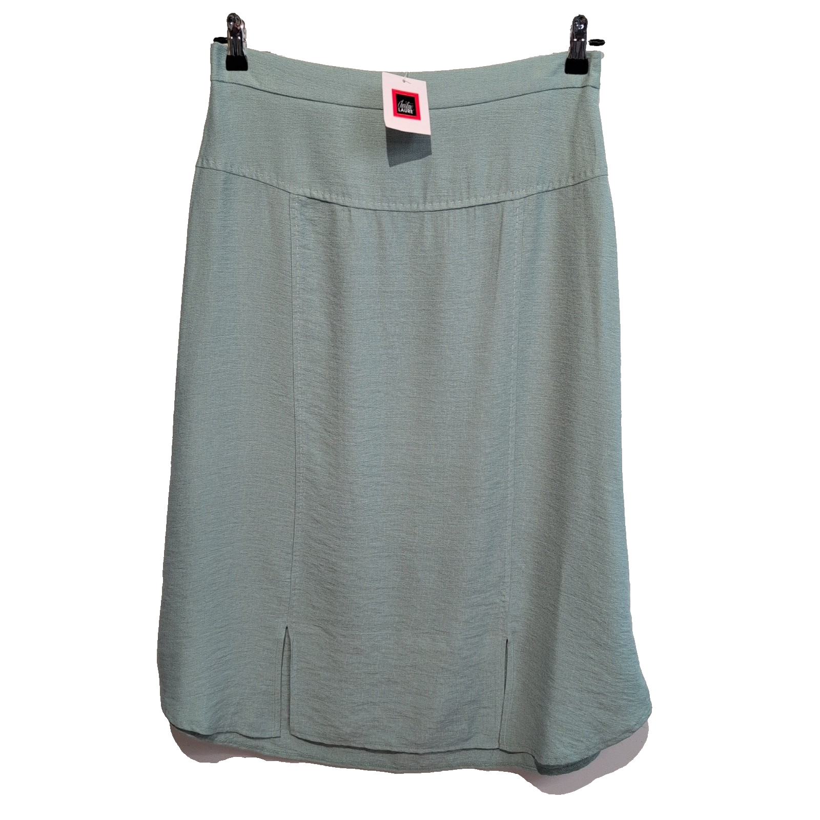 Jupe Femme Taille XL (T2) Christine Laure Vert Clair Viscose Neuve Étiquette