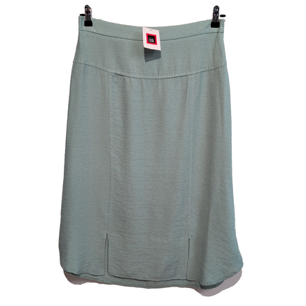 Jupe Femme Taille XL (T2) Christine Laure Vert Clair Viscose Neuve Étiquette