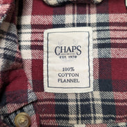 CHAPS Flanelle Bordeaux Marine XL Logo Brodé EE VINTAGE 100% Coton | 319S