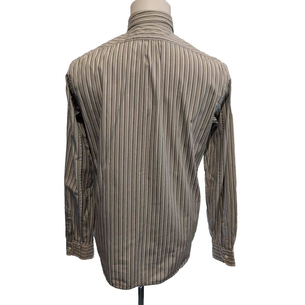 Chemise Polo Ralph Lauren S Vintage Marron Rayures Logo RPL Rare Coton