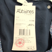 Robe La Redoute 38 Cache-Cœur Bleu Rose Paisley Brillante Neuve