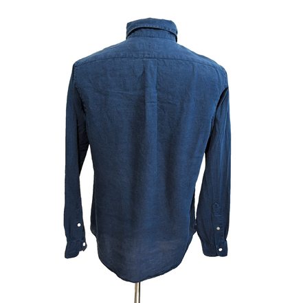 Chemise Ralph Lauren Lin S Bleu Marine Uni Logo Blanc Philippines
