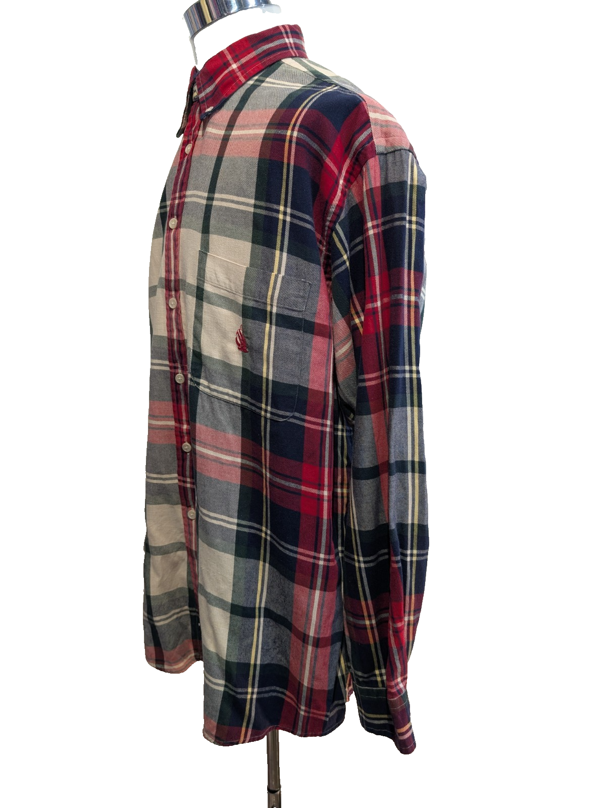 CHEMISE NAUTICA FLANELLE XL ROUGE VERTE Carreaux VINTAGE Lumberjack