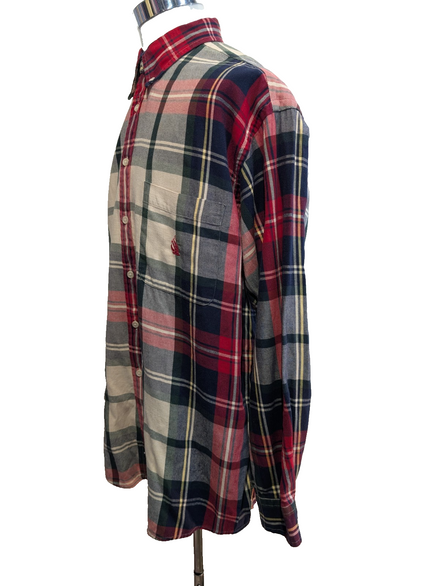 CHEMISE NAUTICA FLANELLE XL ROUGE VERTE Carreaux VINTAGE Lumberjack