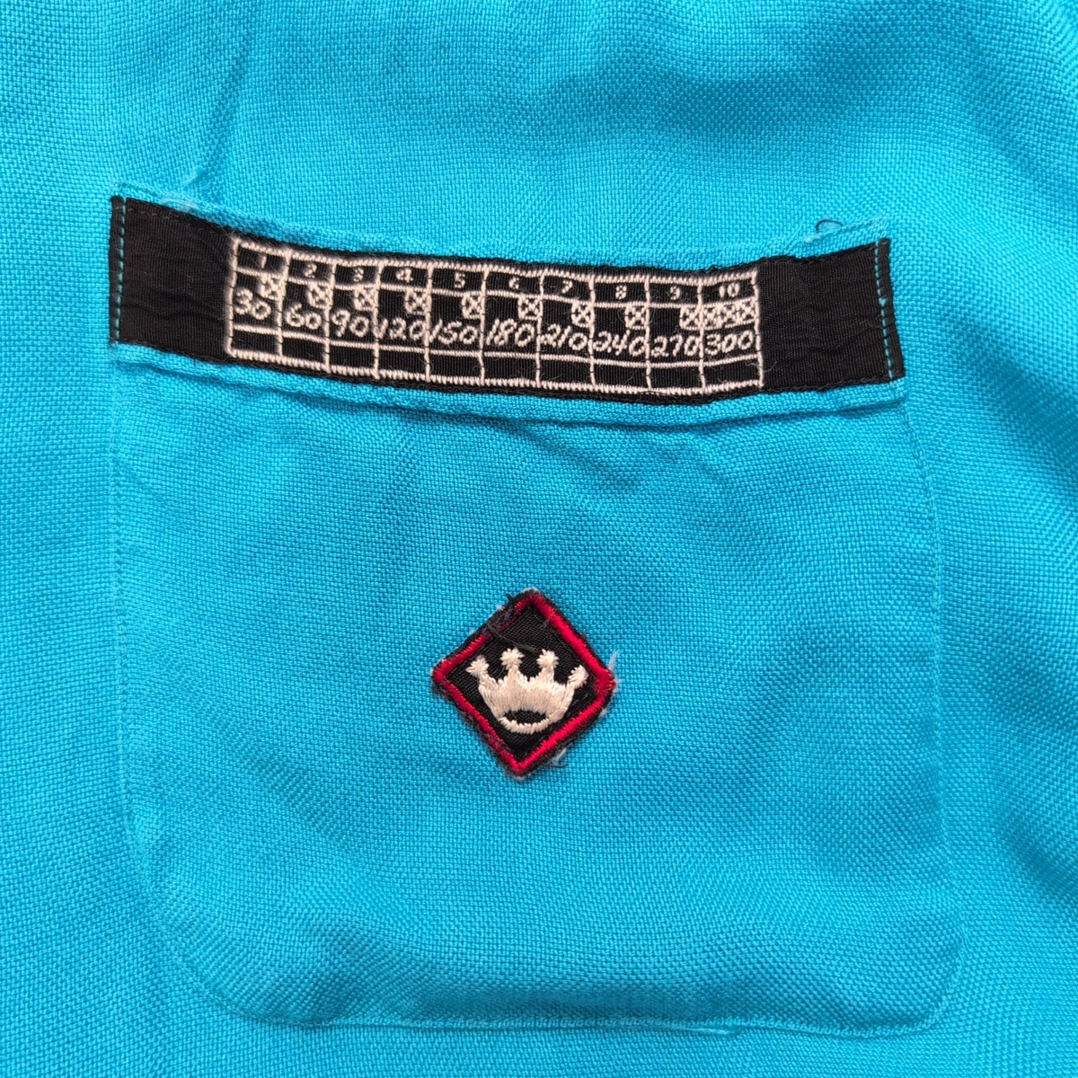 Chemise hawaïenne The Suringster L bleue brodée 100% soie manches courtes
